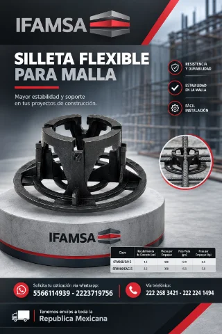 SILLETA FLEXIBLE PARA MALLA