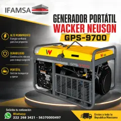 GENERADOR PORTATIL WACKER NEUSON GPS-9700