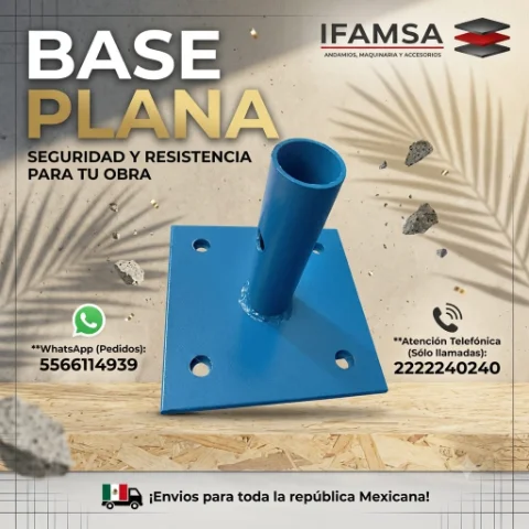 VENTA DE BASES PLANAS PARA ANDAMIOS