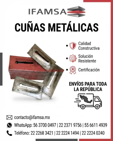Cuñas Metalicas para Cimbra