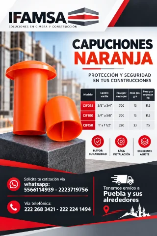 CAPUCHON PARA VARILLA NARANJA