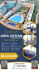 Depa en Playa. Nuevo Vallarta. Aria Ocean. 107mt