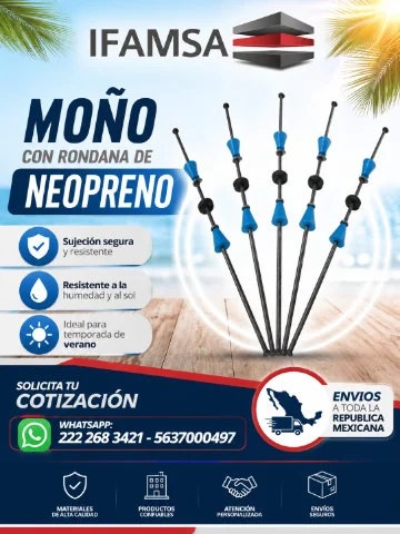 MOÑO SEPARADOR CON RONDANA DE NEOPRENO