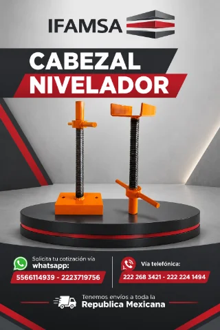TORNILLO CABEZAL NIVELADOR EN IFAMSA