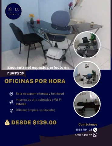 ESPACIO POR HORA o EN PAQUETES