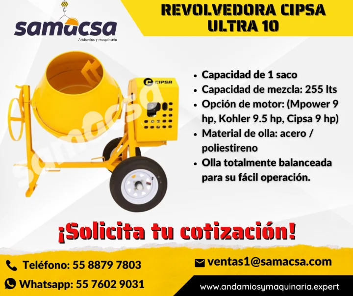 REVOLVEDORA CIPSA ULTRA 10 - SAMACSA