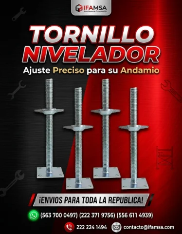 Tornillo nivelador para andamios