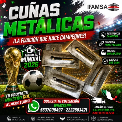 CUÑ4S METALICAS DE ALTA FIJACION