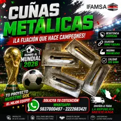 CUÑ4S METALICAS DE ALTA FIJACION