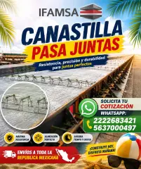 CANASTILLA PARA BARRAS PASA JUNTAS