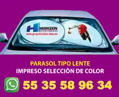 CUBRE PARABRISAS PUBLICITARIOS PARA AUTO