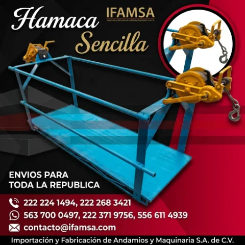Hamaca Sencilla para Andamios