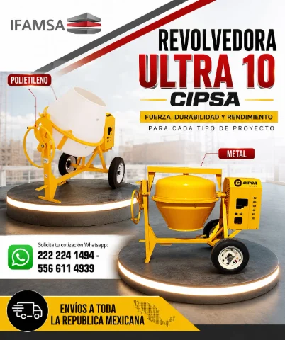 REVOLVEDORA ULTRA 10 CIPSA METAL/POLIETILENO