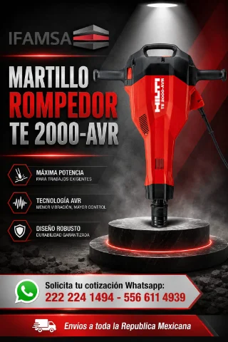 MARTILLO ROMPEDOR HILTI TE 2000-AVR