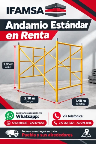 RENTA DE CUERPO DE ANDAMIO ESTANDAR CA-195