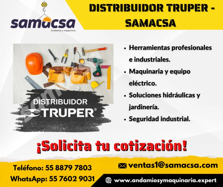 SAMACSA ES AHORA DISTRIBUIDOR OFICIAL TRUPER